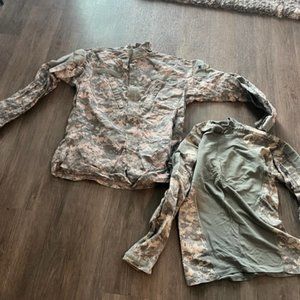 US Army Combat Shirt & Jacket  Multicam USGI Military Flame Resistant  Lot of 2